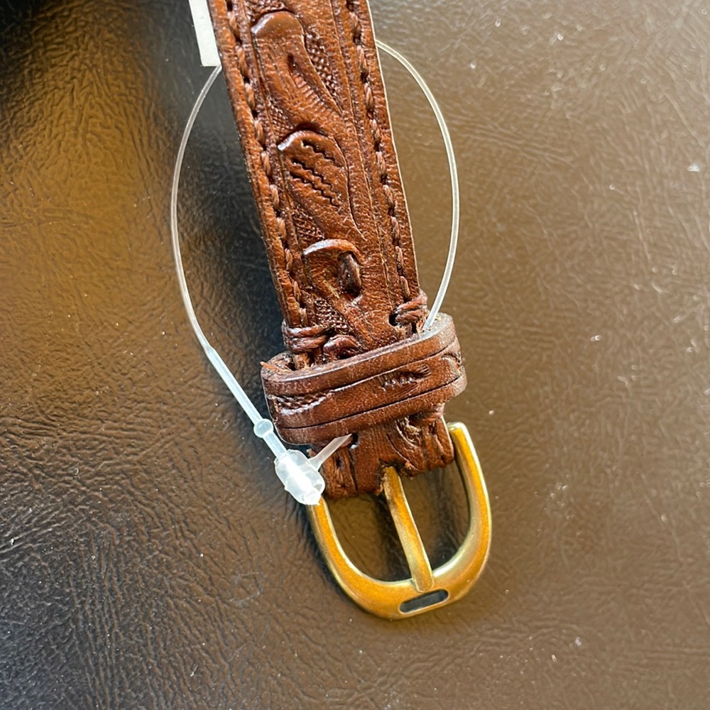 Ralph Lauren studded jewel tooled leather bracelet - Picture 3 of 6